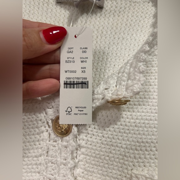 NWT J. Crew Short-sleeve sweater lady jacket Size X Small $138 - Picture 5 of 11